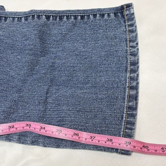Vintage BONGO Bootcut Denim Jeans Womens 9 Low Rise Back Flap Pocket Y2K - Picture 6 of 14